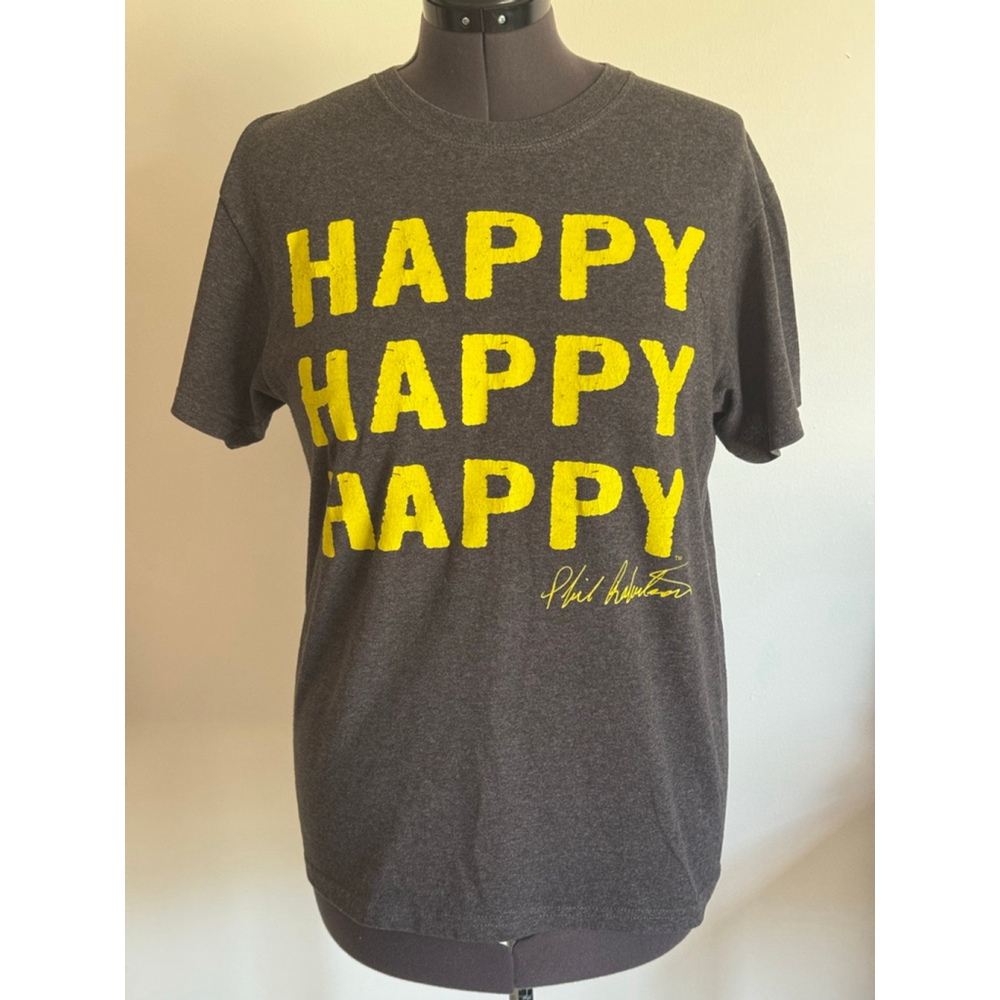 Unisex Duck Commander T-Shirt Gray/Yellow Size M